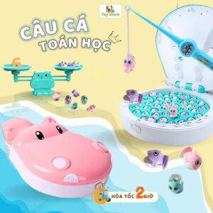 Câu cá hà mã kèm cân thăng bằng toán học 156-8