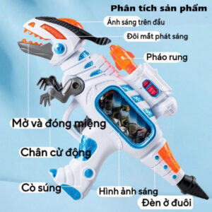 Đồ chơi  khủng long nhập vai có âm thanh ánh sáng sinh động 8669