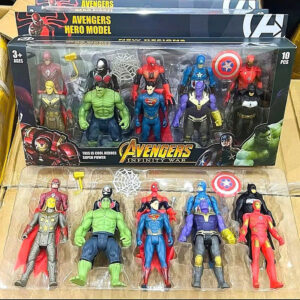Hộp 10 siêu nhân Avenger siêu đẹp cho bé trai  CÓ ĐÈN  8120