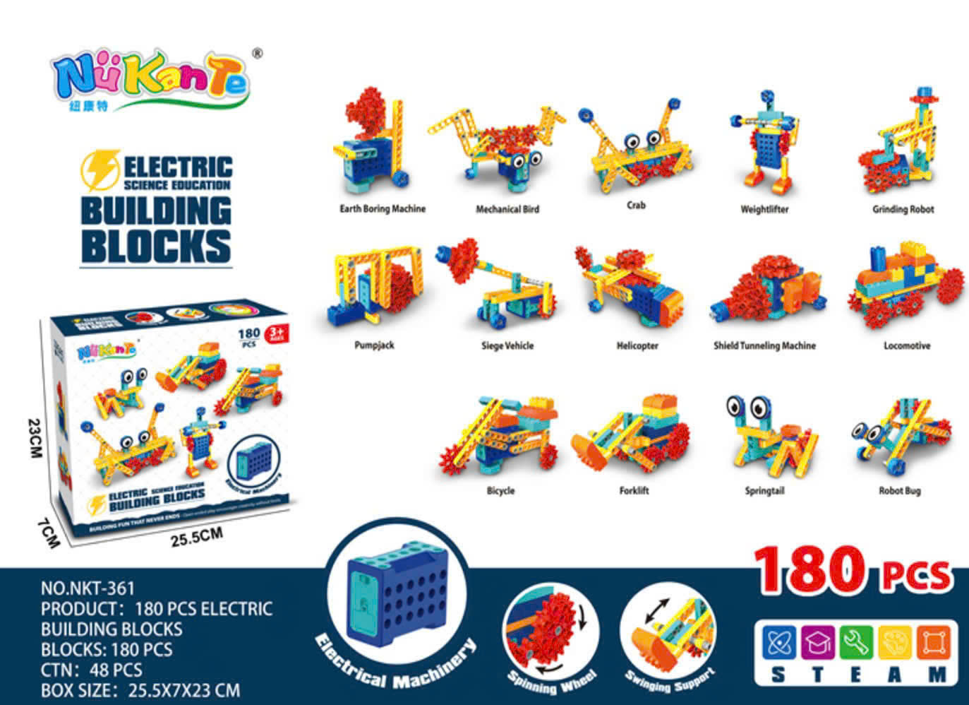 LEGO KĨ THUẬT ĐIỆN CHO BÉ THÔNG MINH NKT-3611
