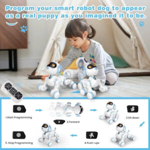 Robot chó thông minh biết nhảy, kêu, di chuyển tiến lùi điều khiển từ xa cho bé 6601