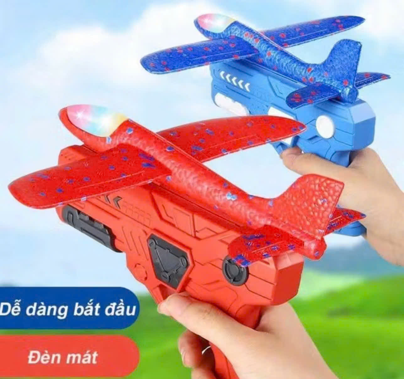 bắn máy bay xôp có đèn LED
