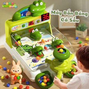 ĐỒ CHƠI BẮN BI CÁ SẤU TÍNH ĐIỂM VUI NHỘN CHO BÉ 158-22