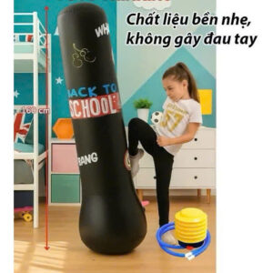 Trụ boxing 1,6m kèm bơm cho bé