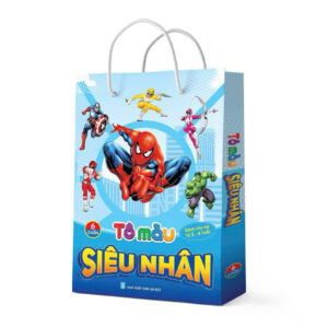 Sách tô màu siêu nhân Bộ 6 cuốn